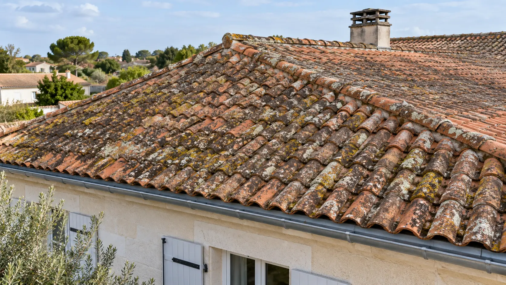 Traitement de toiture avant